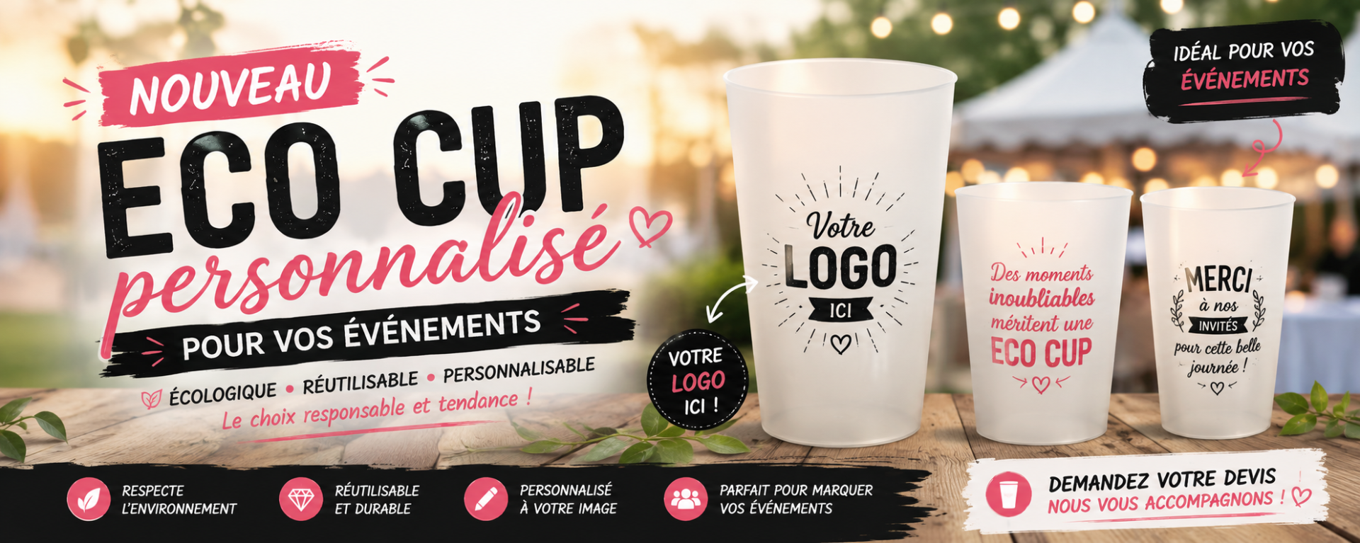 Banniere eco cup